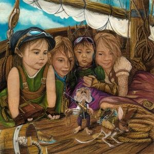 All Hands on Deck 10x10 Cristal Archive Perl Print